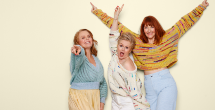 En skål for sex, sorg og strikkefasthed med Trine Gadeberg, Ditte Hansen og Christiane Gjellerup Koch Sønderborg Teater